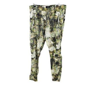 Masons Italy Womens Asia Snake Camouflage Cargo Pants, Lyocell, Studded 44, US 8
